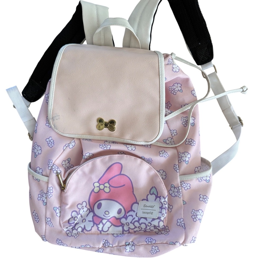 Sanrio My Melody Pink Floral‎ Backpack Loungefly Collaboration Cute Kawaii